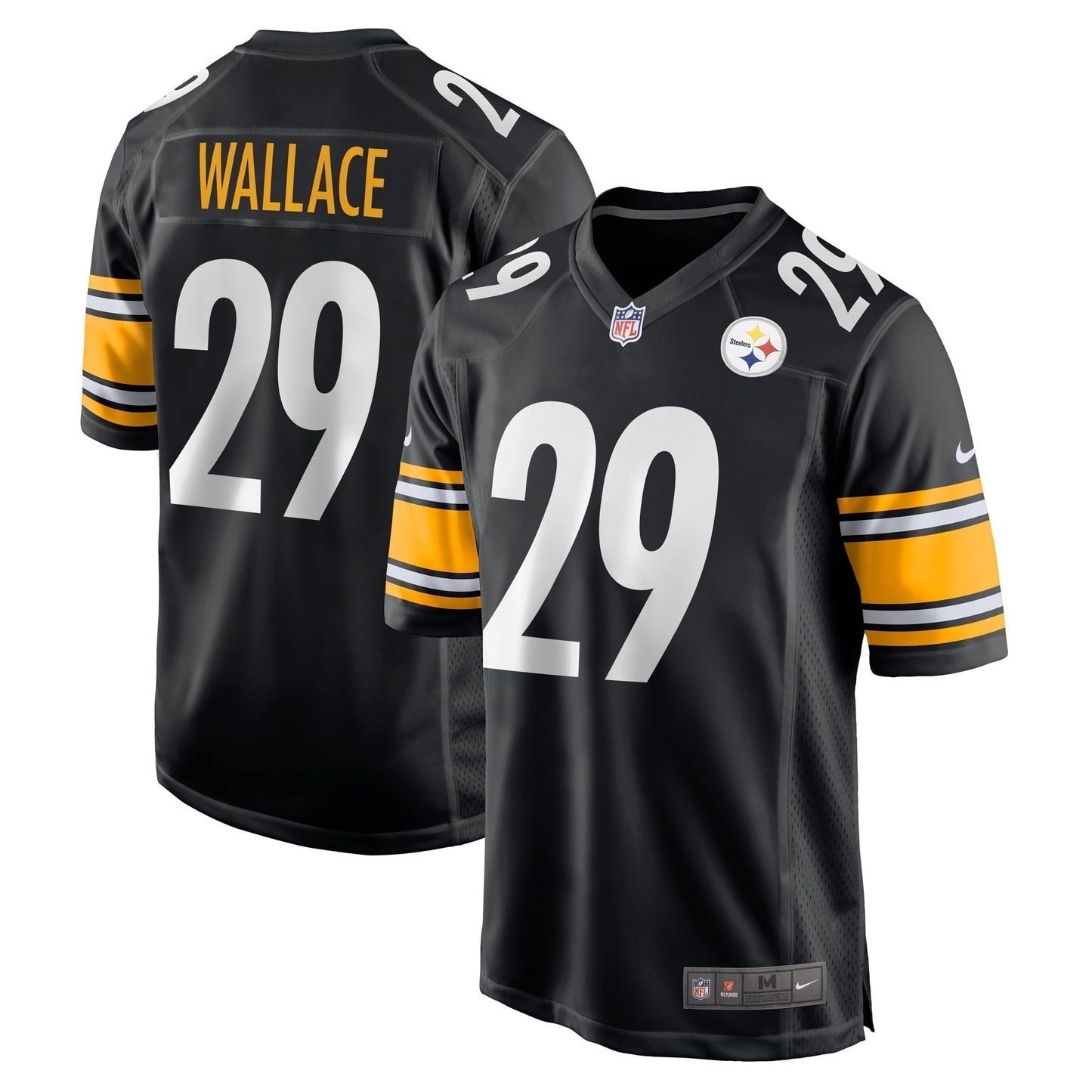 Men's Nike Levi Wallace Black Pittsburgh Steelers Game Player Jersey
